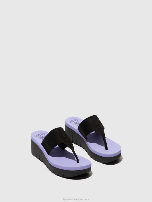 mules à enfiler yomu725 Fly London femmes noir (alto) 0FBB361