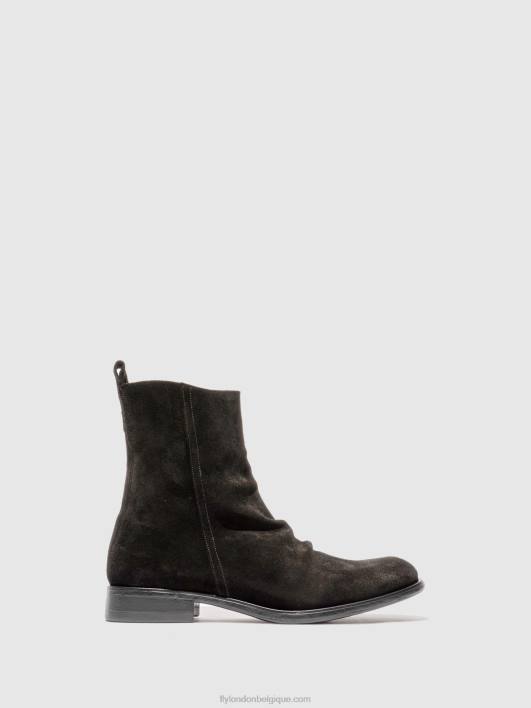 bottines chelsea melv797 Fly London Hommes huilé (végétal) noir 0FBB812
