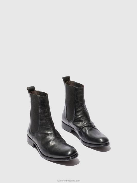 bottines chelsea moze798 Fly London Hommes estigma (végétal) noir 0FBB807